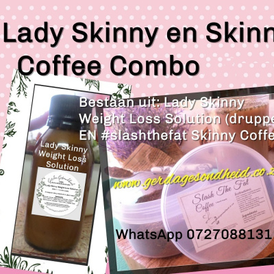 #ladyskinny & SkinnyGuy Lady Skinny en Skinny Coffee Combo (4 weke se voorraad) R600 aflewering ingesluit* (*depending on where you stay)