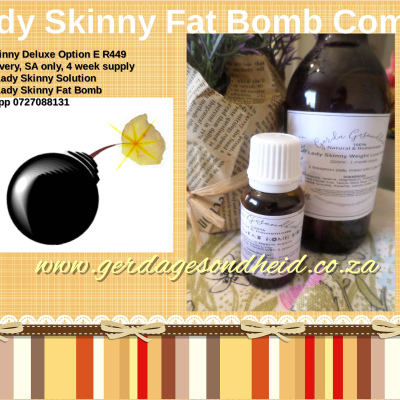 Lady Skinny & SkinnyGuy Fat Bomb Combo R880 2 maande se voorraad