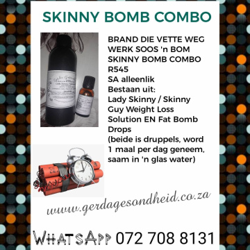 Lady Skinny Fat Bomb Combo R545 1 maand se voorraad