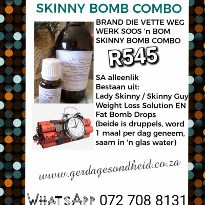 Lady Skinny Fat Bomb Combo R545 1 maand se voorraad