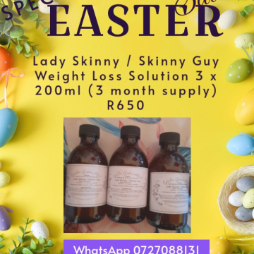 Easter Special Lady Skinny / Skinny Guy Weight Loss Solution 3 x 200ml (3 maande voorraad)